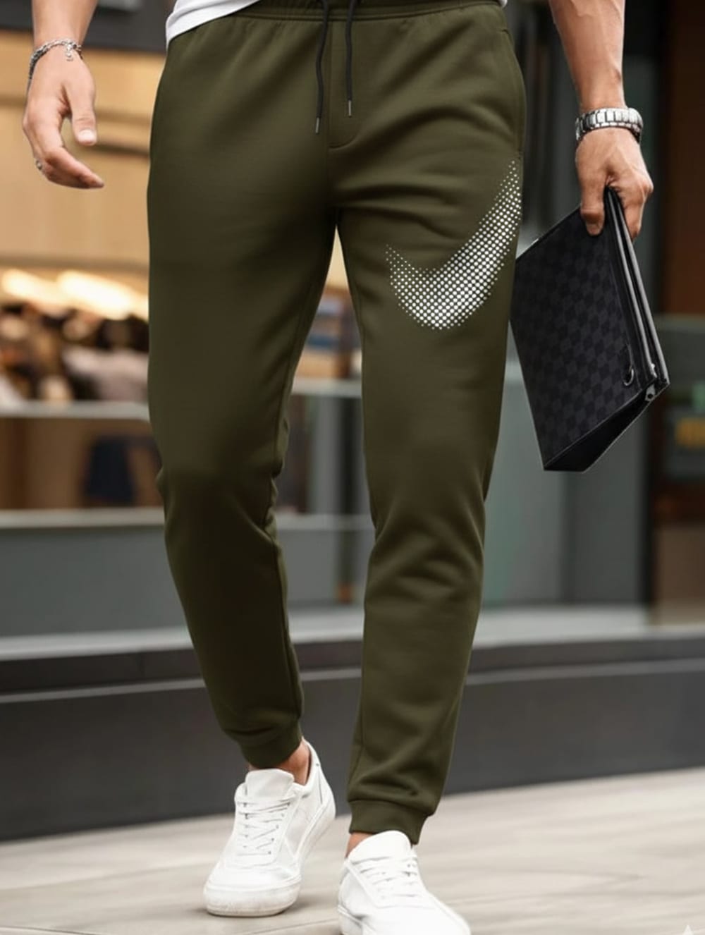 Nik Jacard Trouser - Green