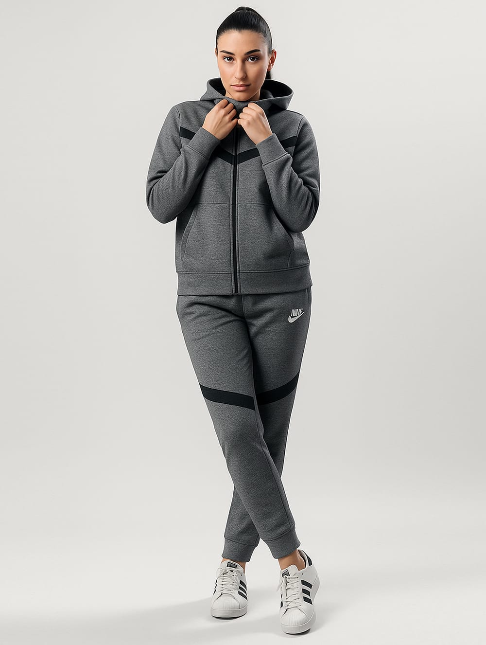Nik Woman's Track Suit - Dark Grey